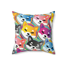 Load image into Gallery viewer, Shiba Inu Pop Art Square Pillow