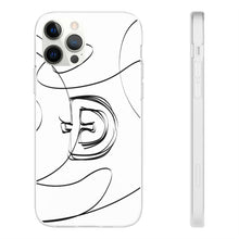 Load image into Gallery viewer, Dogecoin Line Art BW Flexi Cases