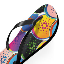 Load image into Gallery viewer, Cardano Pop Art Flip Flops