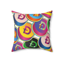 Load image into Gallery viewer, Dogecoin Pop Art Square Pillow
