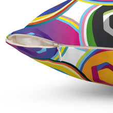 Load image into Gallery viewer, Polygon Pop Art Square Pillow