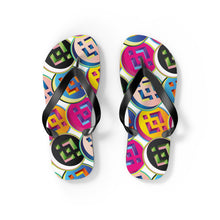 Load image into Gallery viewer, Binance Pop Art Flip Flops