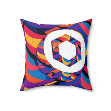 Load image into Gallery viewer, Chainlink Abstrak Spun Polyester Square Pillow