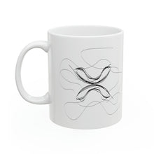 Load image into Gallery viewer, XRP Line Art BW Ceramic Mug, 11oz
