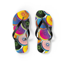 Load image into Gallery viewer, Cardano Pop Art Flip Flops