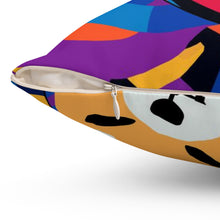 Load image into Gallery viewer, Shiba Inu Abstrak Spun Polyester Square Pillow