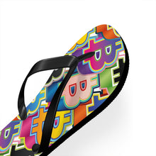 Load image into Gallery viewer, Bitcoin Pop Art Unisex Flip Flops