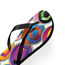 Load image into Gallery viewer, Chainlink Pop Art Flip Flops