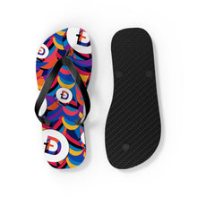 Load image into Gallery viewer, Dogecoin Abstrak Flip Flops