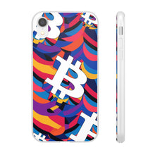 Load image into Gallery viewer, Bitcoin Abstrak Flexi Phone Cases