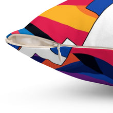 Load image into Gallery viewer, Bitcoin Abstrak Spun Polyester Square Pillow
