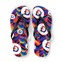 Load image into Gallery viewer, Dogecoin Abstrak Flip Flops