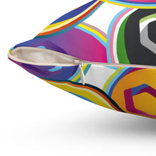 Load image into Gallery viewer, Polygon Pop Art Square Pillow