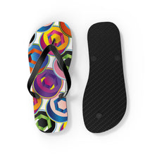 Load image into Gallery viewer, Chainlink Pop Art Flip Flops