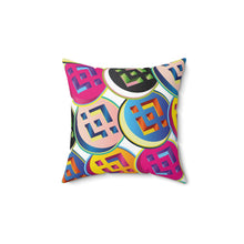 Load image into Gallery viewer, Binance Pop Art Square Pillow