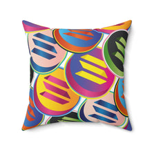 Load image into Gallery viewer, Solana Pop Art Square Pillow

