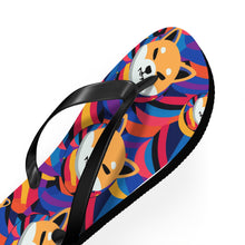 Load image into Gallery viewer, Shiba Inu Abstrak Flip Flops