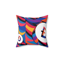 Load image into Gallery viewer, Dogecoin Abstrak Spun Polyester Square Pillow