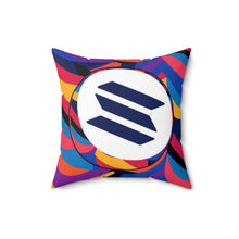 Load image into Gallery viewer, Solana Abstrak Spun Polyester Square Pillow