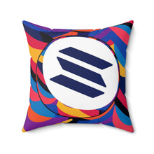 Load image into Gallery viewer, Solana Abstrak Spun Polyester Square Pillow