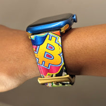 Load image into Gallery viewer, Bitcoin Pop Art Apple Watch Band