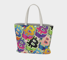 Load image into Gallery viewer, Bitcoin Pop Art Large Tote Bag