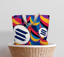 Load image into Gallery viewer, Solana Abstrak Large Tote Bag