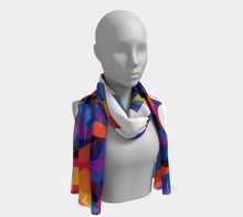 Load image into Gallery viewer, Season 2 Bitcoin Abstrak Silk Long Scarf