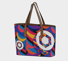 Load image into Gallery viewer, Chainlink Abstrak Vegan Leather Tote Bag