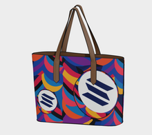 Load image into Gallery viewer, Solana Abstrak Vegan Leather Tote Bag