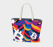 Load image into Gallery viewer, Bitcoin Abstrak Large Tote Bag