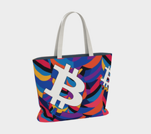 Load image into Gallery viewer, Bitcoin Abstrak Large Tote Bag