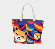 Load image into Gallery viewer, Shiba Inu Abstrak Large Tote Bag