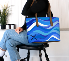 Load image into Gallery viewer, XRP Tidal Wave Vegan Leather Tote