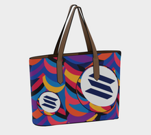 Load image into Gallery viewer, Solana Abstrak Vegan Leather Tote Bag