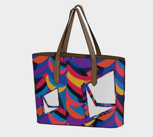 Load image into Gallery viewer, Ethereum Abstrak Vegan Leather Tote Bag
