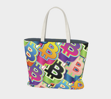 Load image into Gallery viewer, Bitcoin Pop Art Large Tote Bag