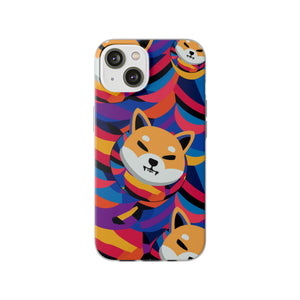 Shiba Inu Abstrak Flexi Cases