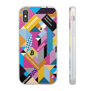 Bitcoin Isometrik Art Phone Cases