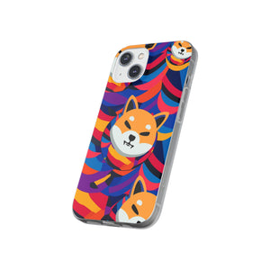 Shiba Inu Abstrak Flexi Cases