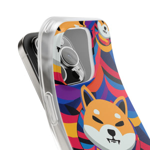 Shiba Inu Abstrak Flexi Cases