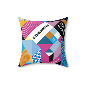 Ethereum Isometrik Square Pillow