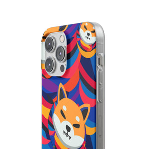 Shiba Inu Abstrak Flexi Cases