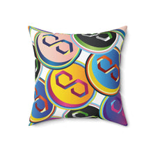 Load image into Gallery viewer, Polygon Pop Art Square Pillow
