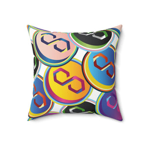 Polygon Pop Art Square Pillow