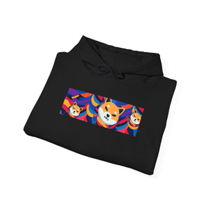 Shiba Inu Abstrak Unisex Pullover Hoodie