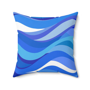 XRP Tidal Wave Spun Polyester Square Pillow