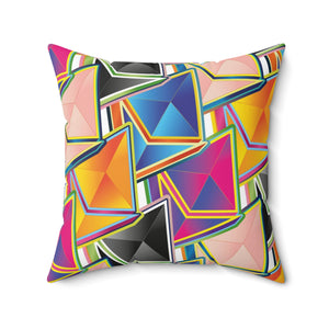 Ethereum Pop Art Square Pillow