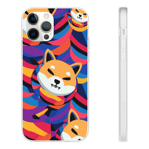 Shiba Inu Abstrak Flexi Cases