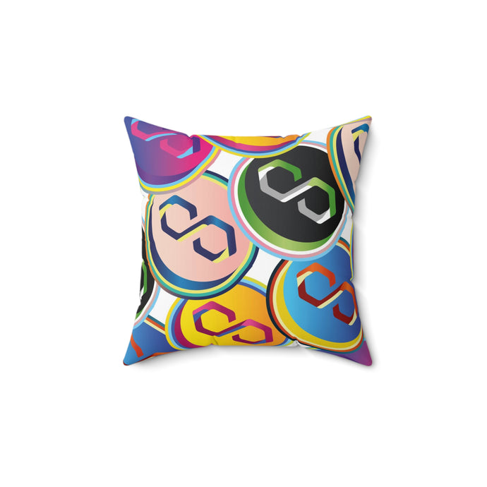 Polygon Pop Art Square Pillow